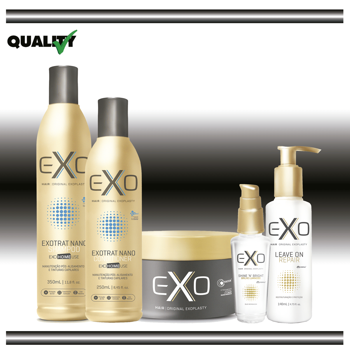 kit Completo de Manutenção Home Exo Hair